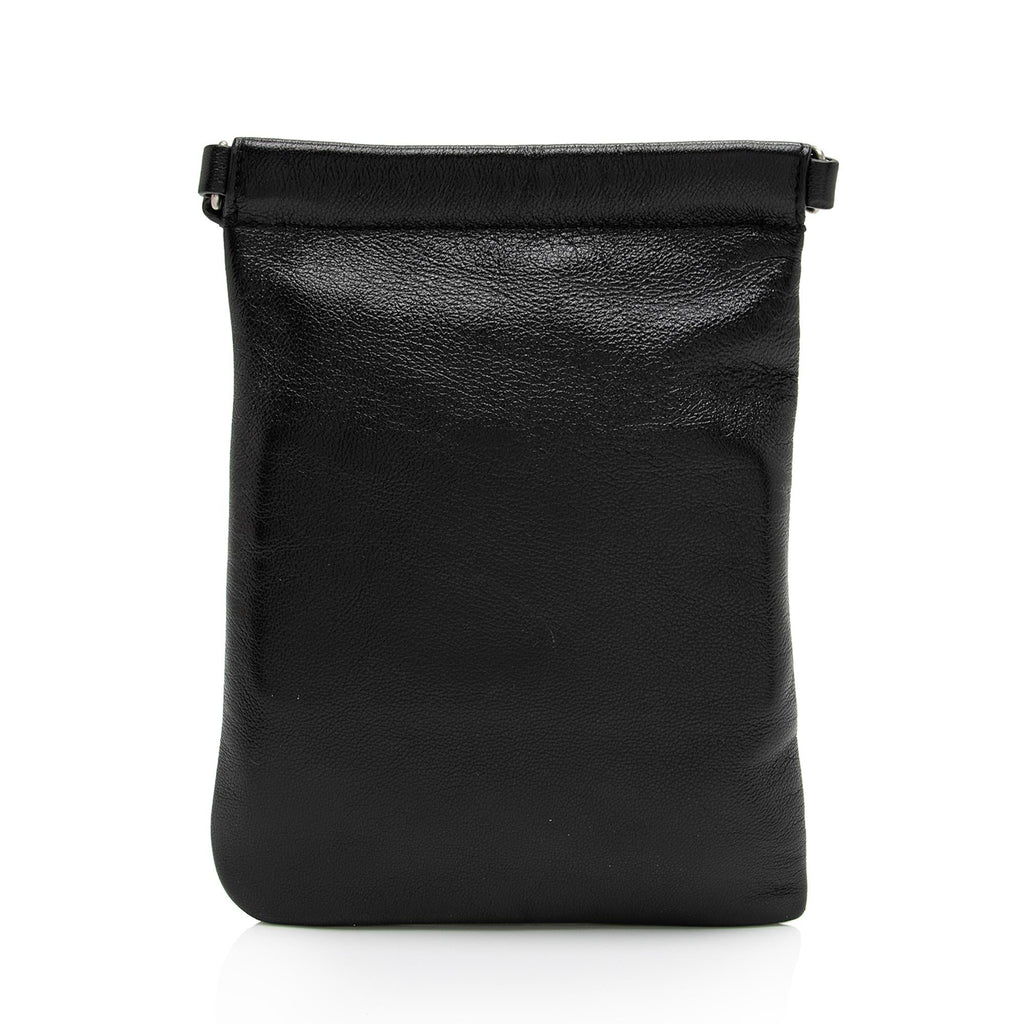 Saint Laurent Lambskin Sid Flat Crossbody Bag (SHF-PDqg2e)