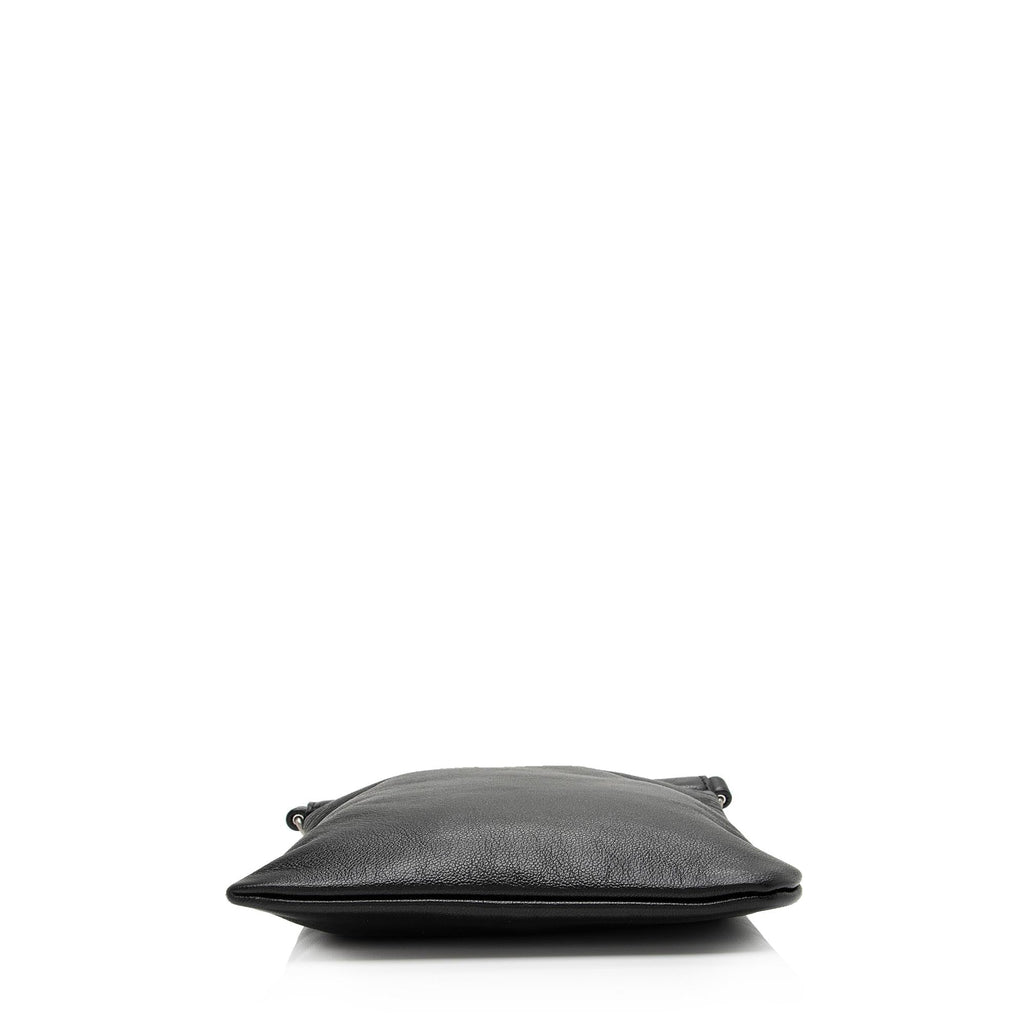 Saint Laurent Lambskin Sid Flat Crossbody Bag (SHF-PDqg2e)