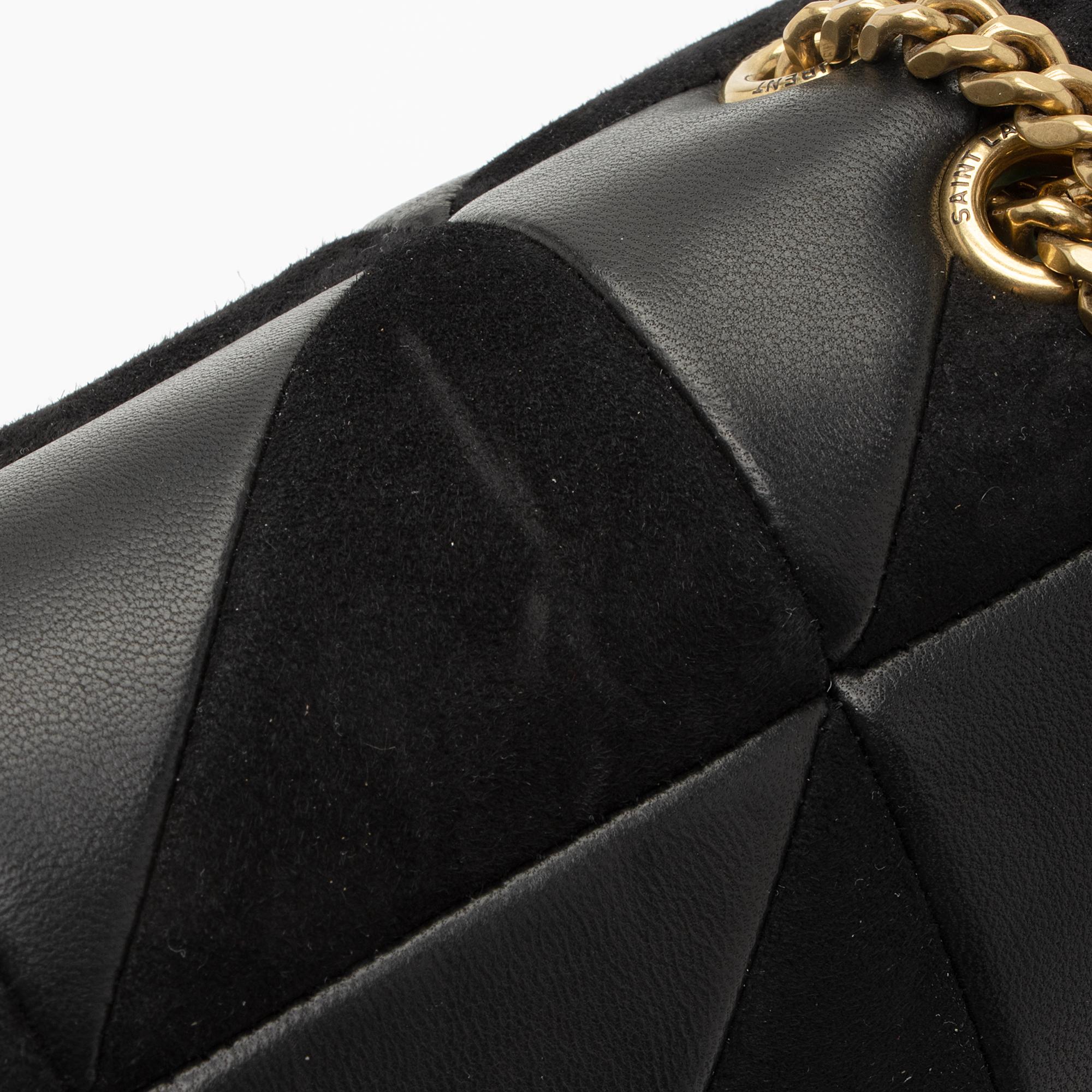 Saint Laurent Lambskin Suede Monogram Jamie Chain Medium Shoulder Bag (SHF-YBudYx)