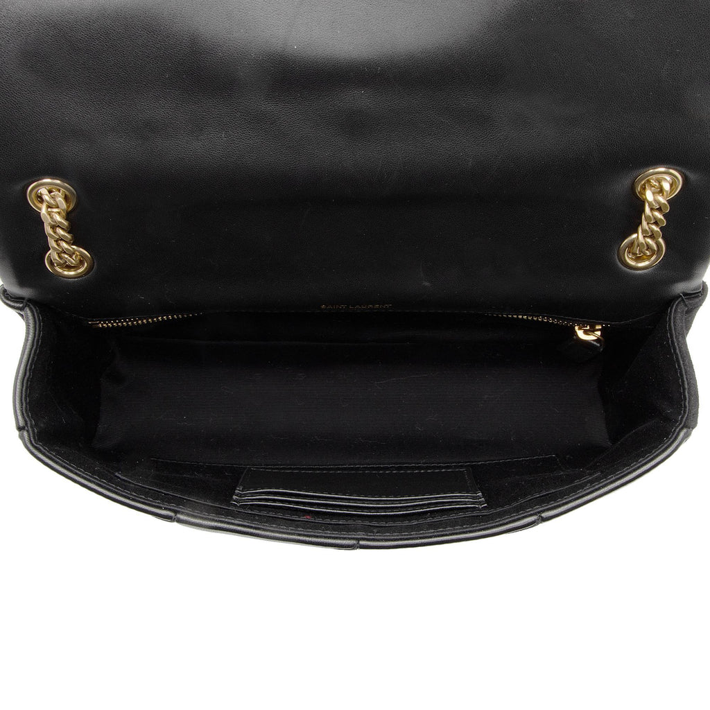 Saint Laurent Lambskin Suede Monogram Jamie Chain Medium Shoulder Bag (SHF-YBudYx)