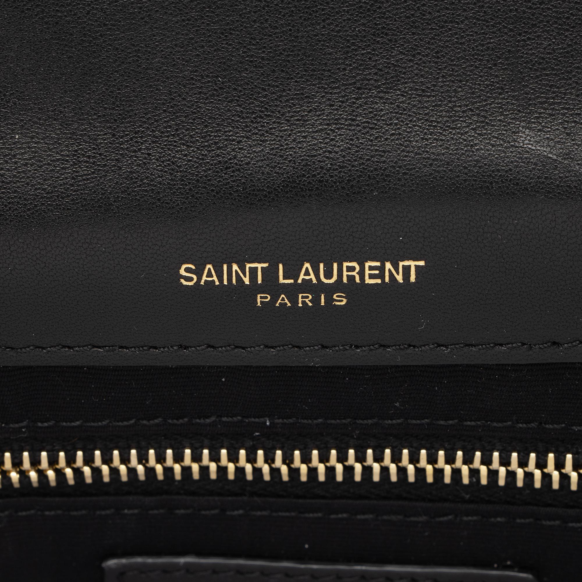 Saint Laurent Lambskin Suede Monogram Jamie Chain Medium Shoulder Bag (SHF-YBudYx)