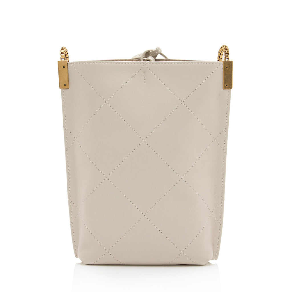 Saint Laurent Lambskin Suzanne Mini Hobo (SHF-35zMGT)