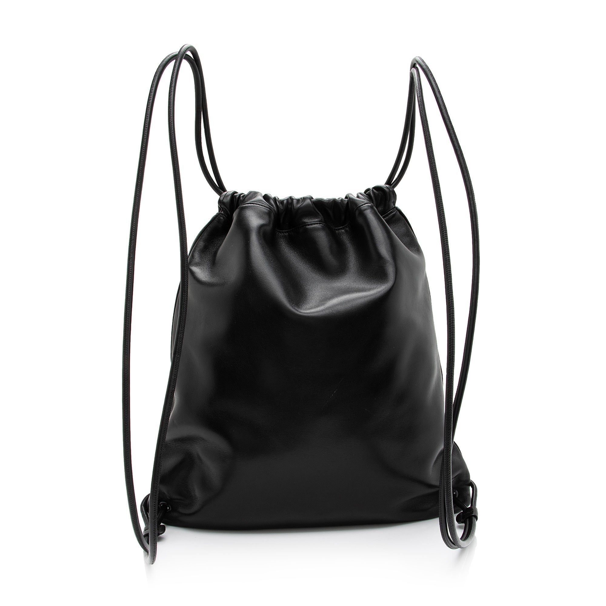 Saint Laurent Lambskin Teddy Drawstring Backpack (SHF-t2PP0a)