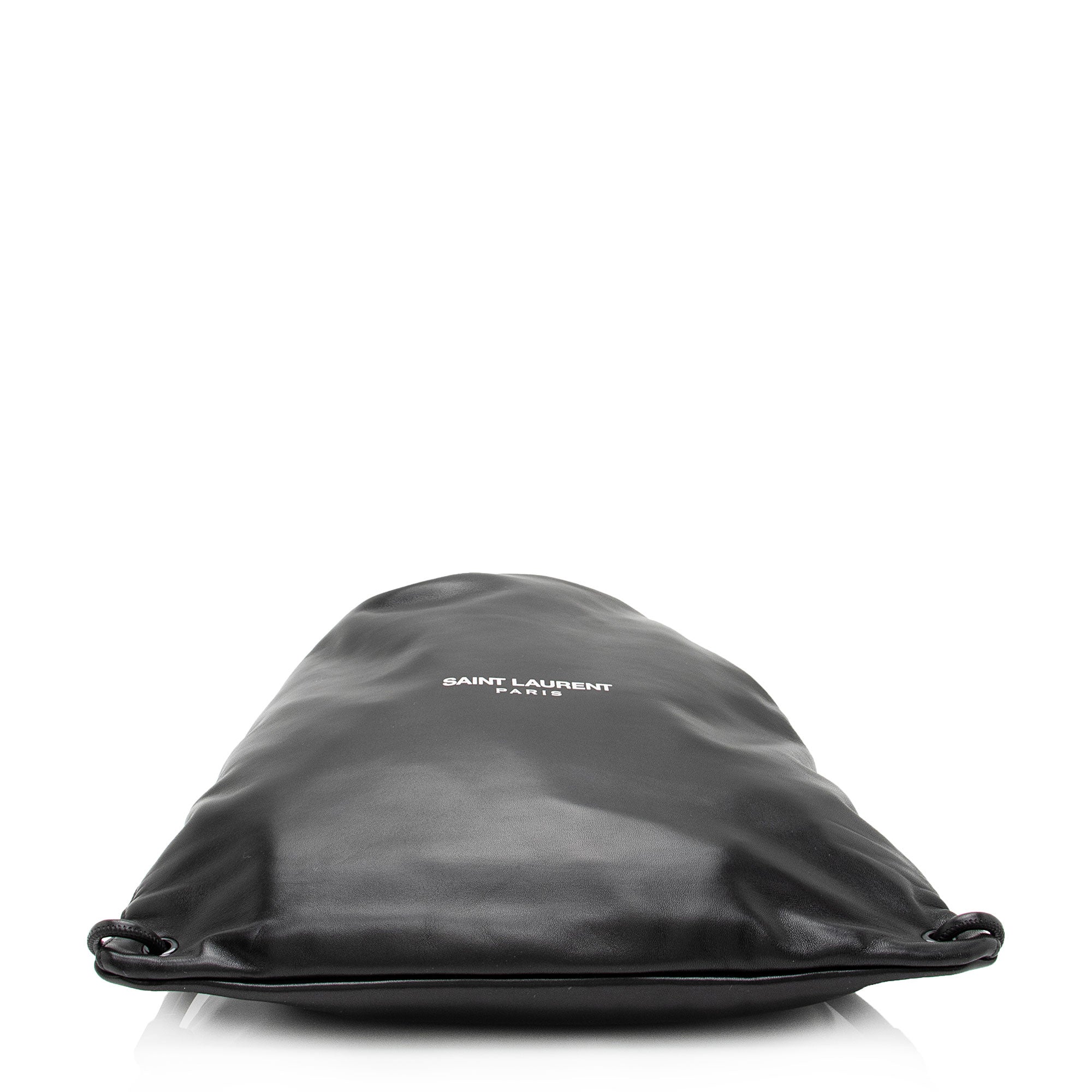 Saint Laurent Lambskin Teddy Drawstring Backpack (SHF-t2PP0a)