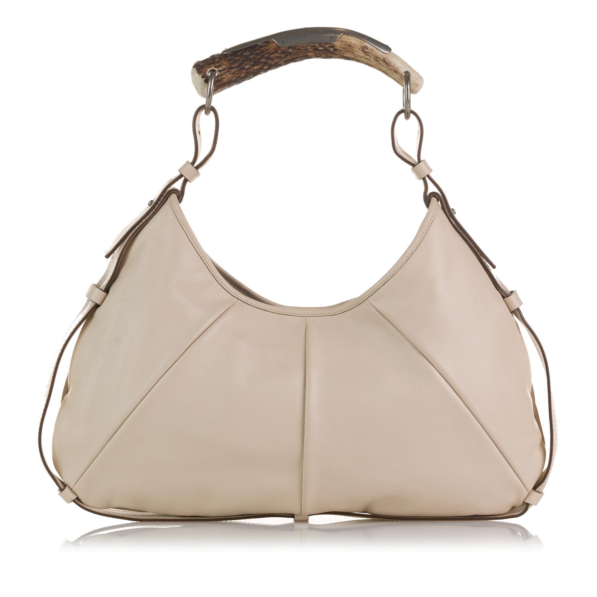 Saint Laurent Large Mombasa Horn Hobo (SHG-AODF4E)