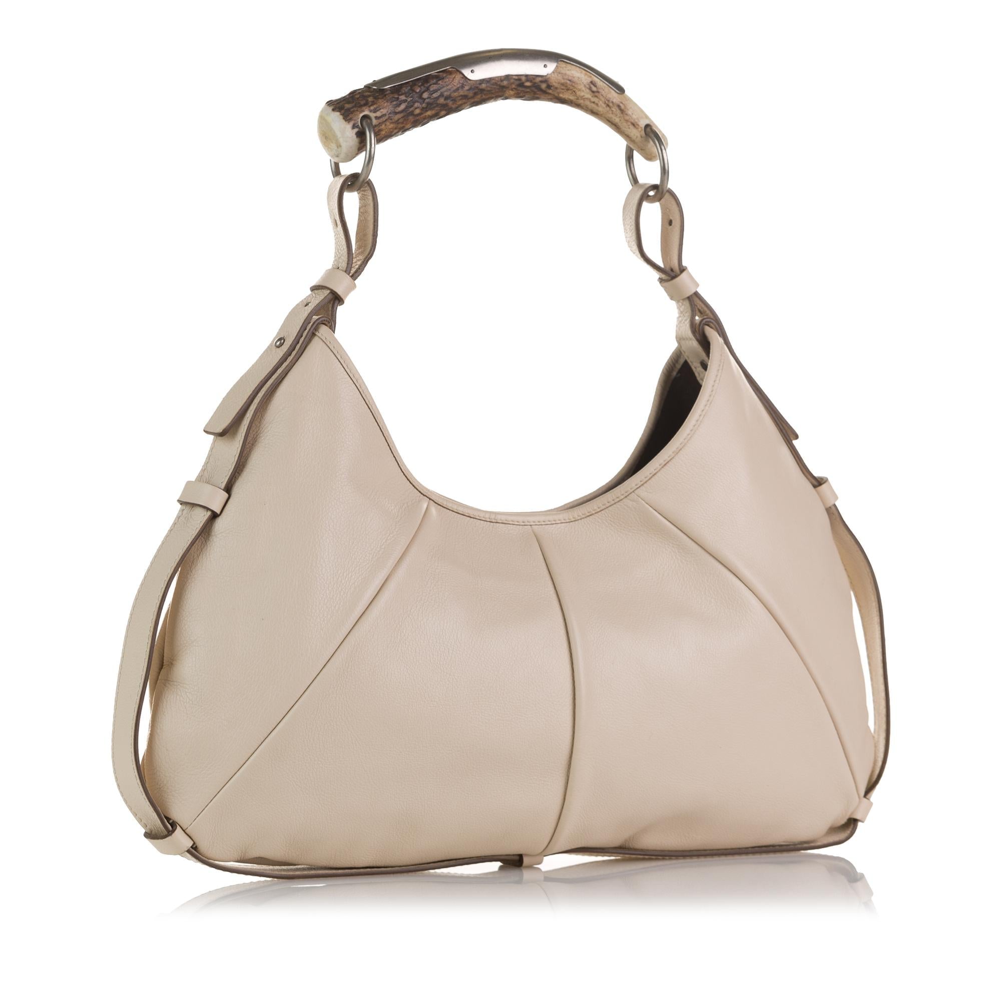 Saint Laurent Large Mombasa Horn Hobo (SHG-AODF4E)