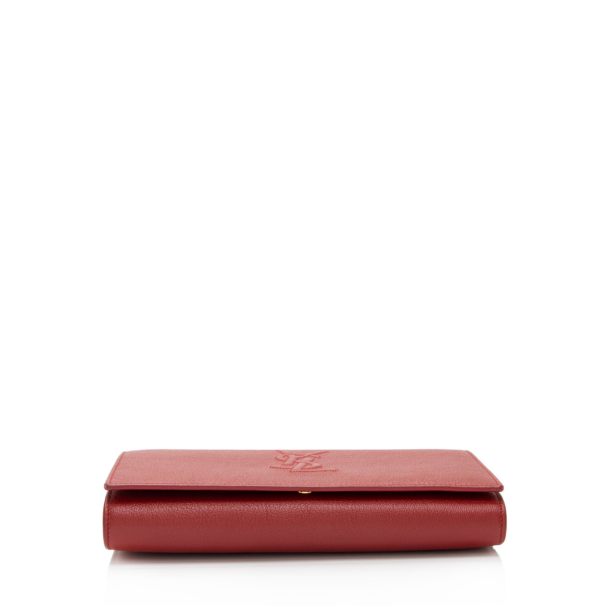 Saint Laurent Leather Belle de Jour Chain Wallet (SHF-IinJeF)