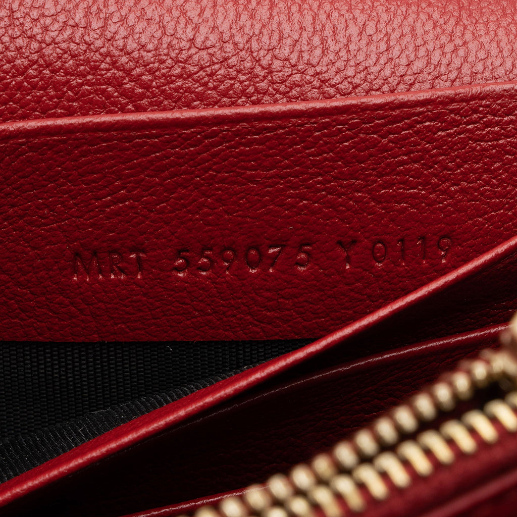 Saint Laurent Leather Belle de Jour Chain Wallet (SHF-IinJeF)