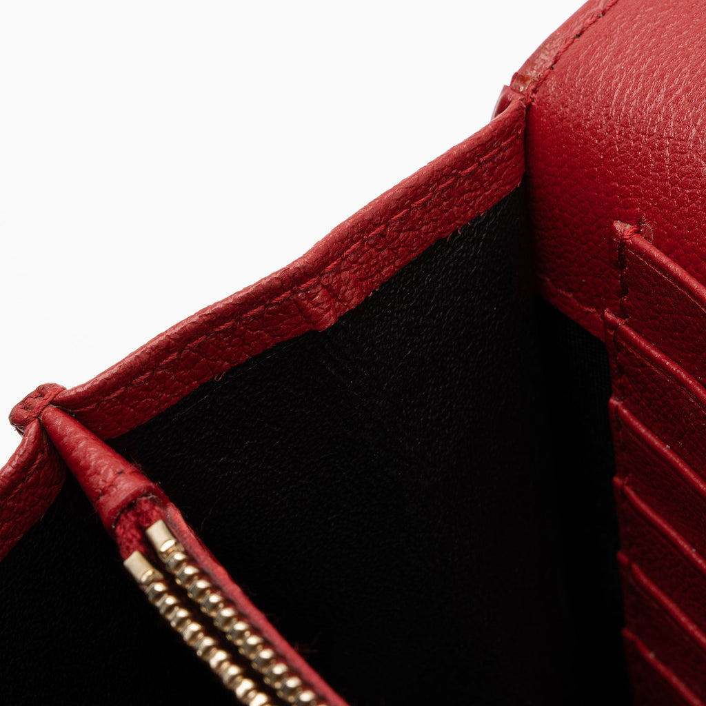 Saint Laurent Leather Belle de Jour Chain Wallet (SHF-IinJeF)