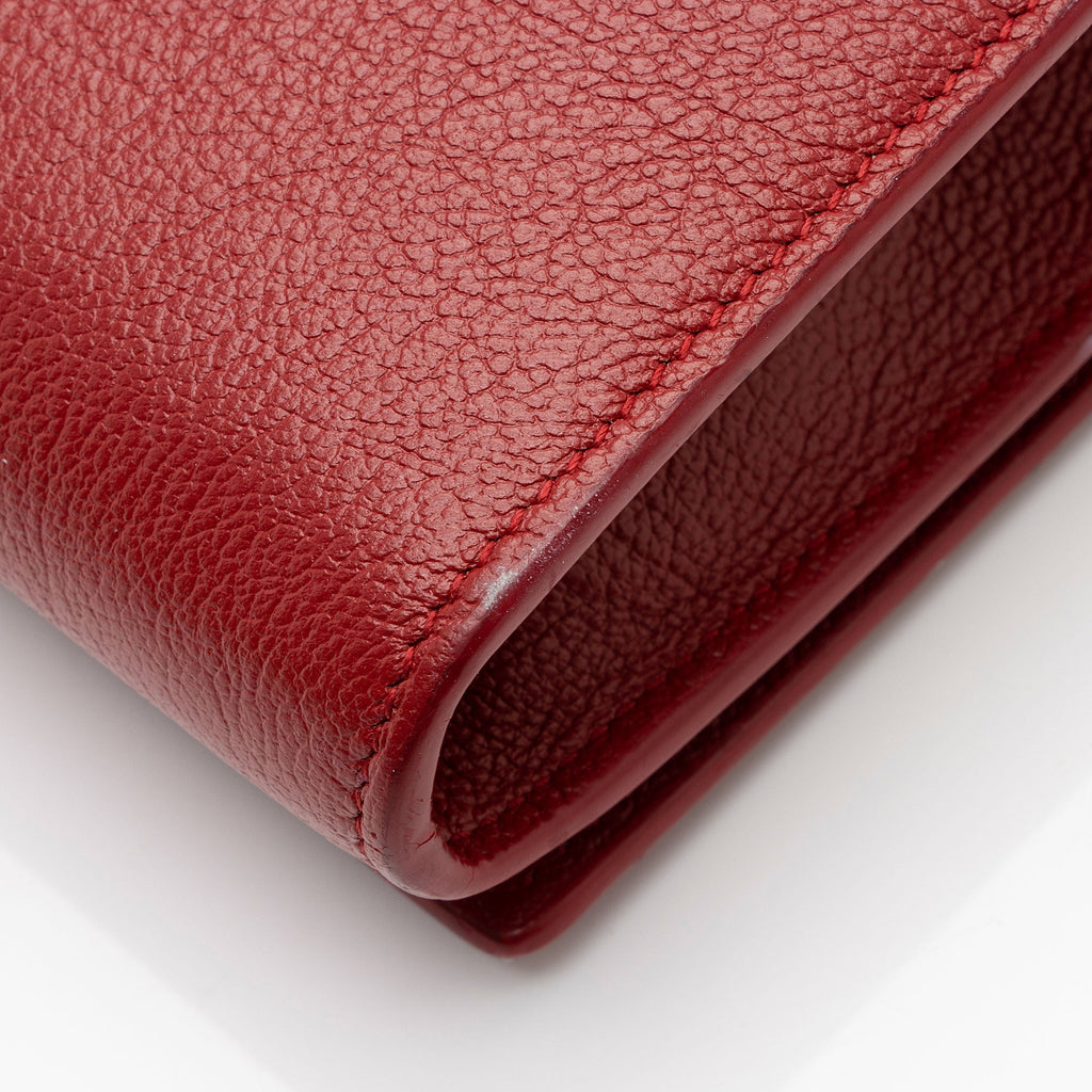 Saint Laurent Leather Belle de Jour Chain Wallet (SHF-IinJeF)