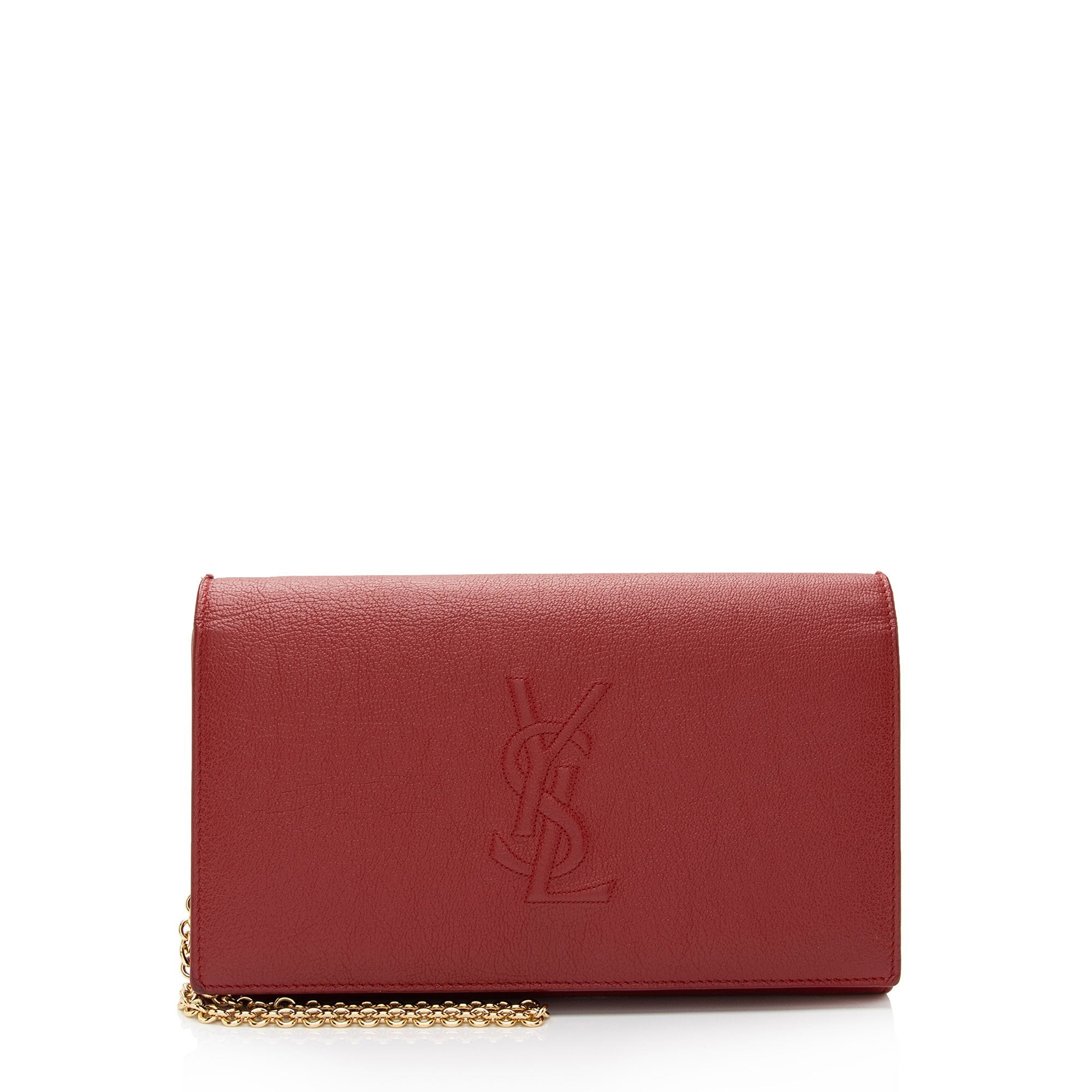 Saint Laurent Leather Belle de Jour Chain Wallet (SHF-IinJeF)