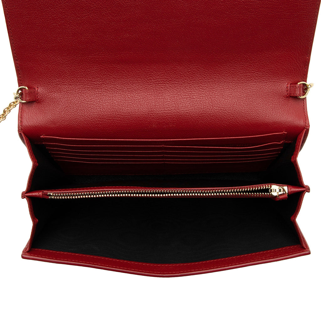 Saint Laurent Leather Belle de Jour Chain Wallet (SHF-IinJeF)