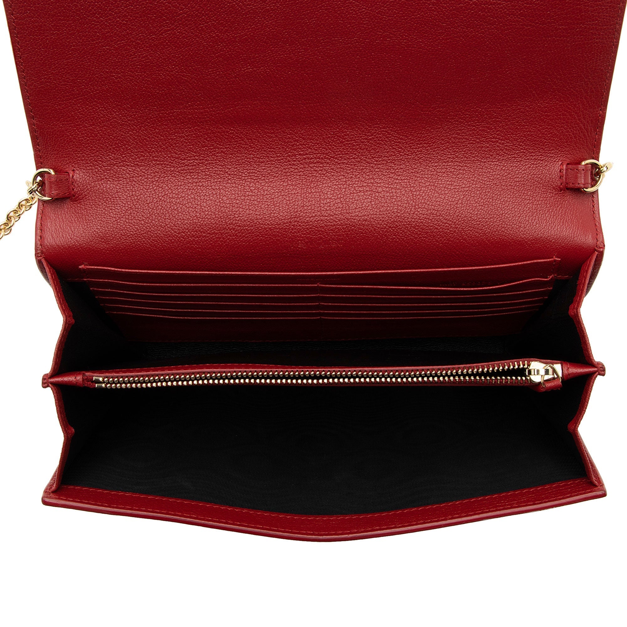 Saint Laurent Leather Belle de Jour Chain Wallet (SHF-IinJeF)