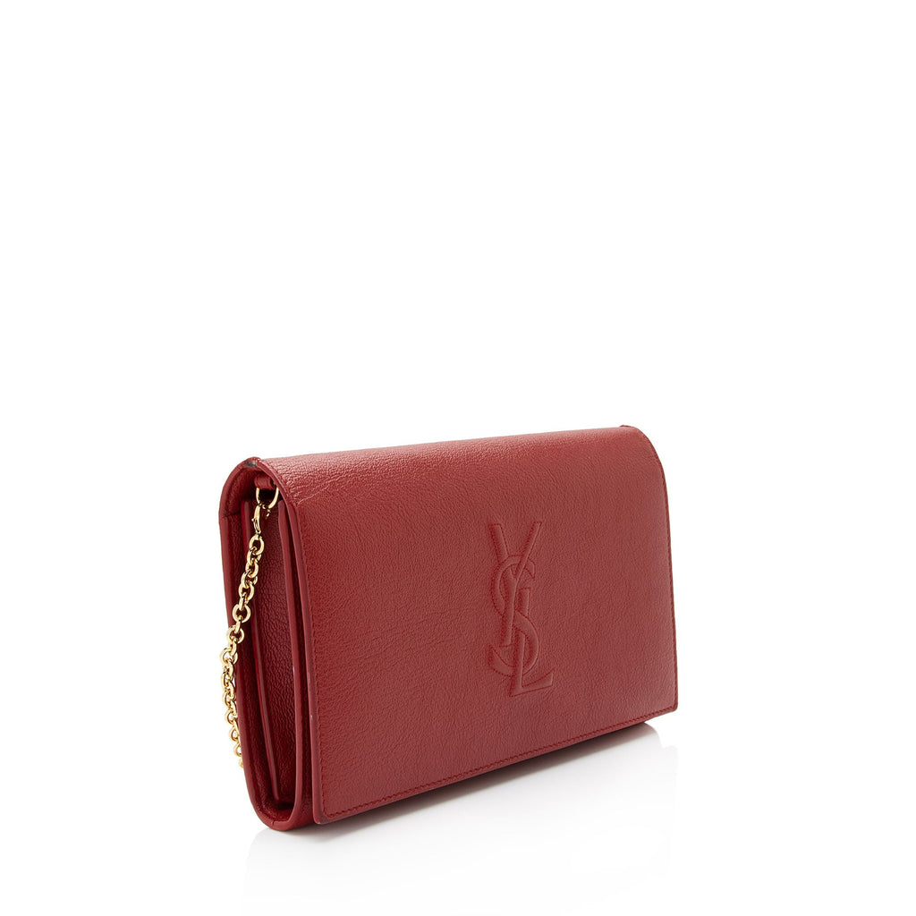 Saint Laurent Leather Belle de Jour Chain Wallet (SHF-IinJeF)