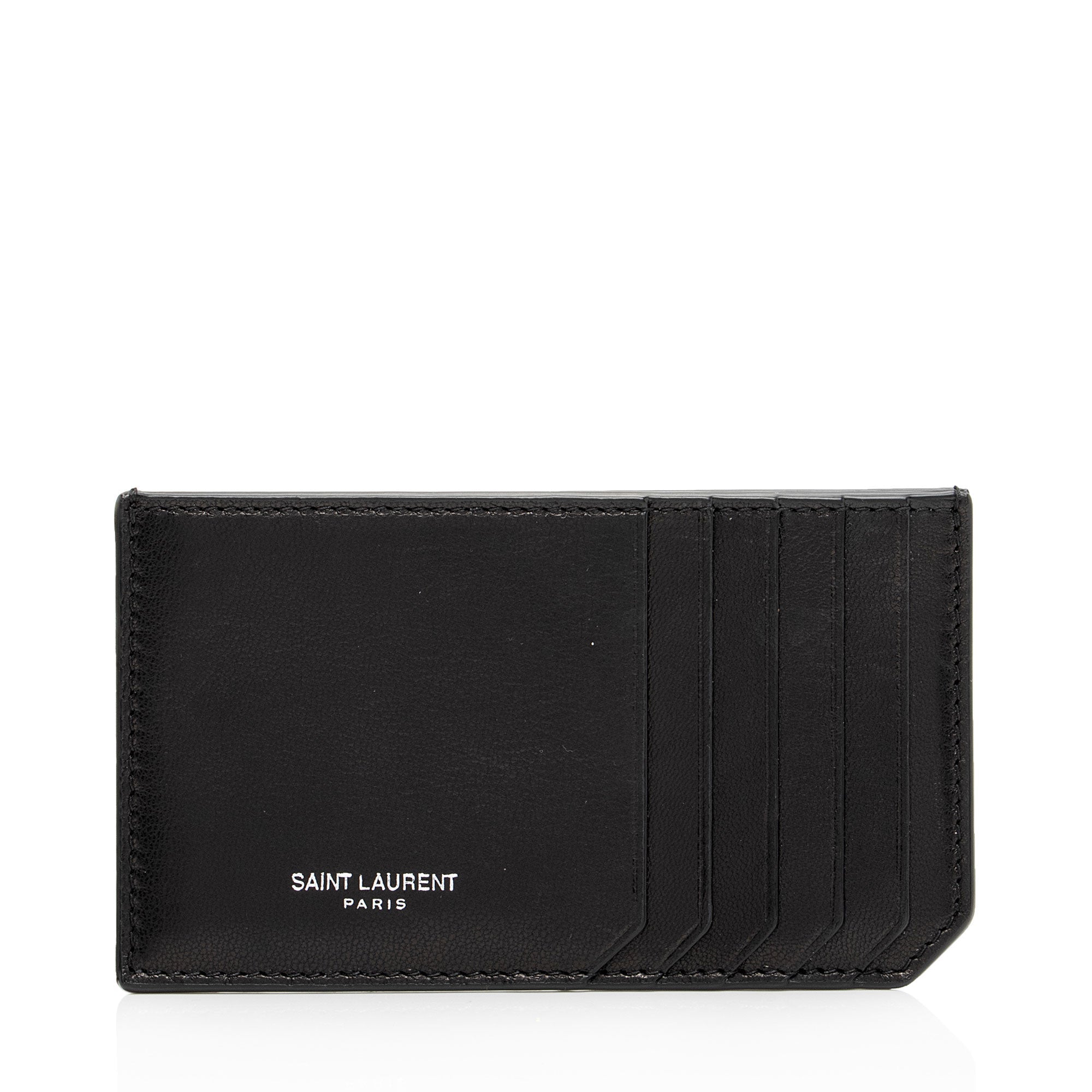Saint Laurent Leather Card Case Insert (SHF-ULaGBb)