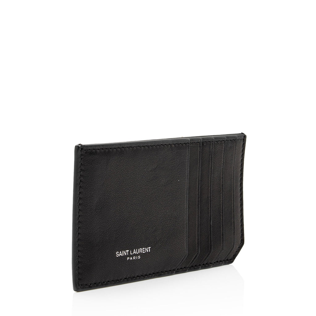 Saint Laurent Leather Card Case Insert (SHF-ULaGBb)