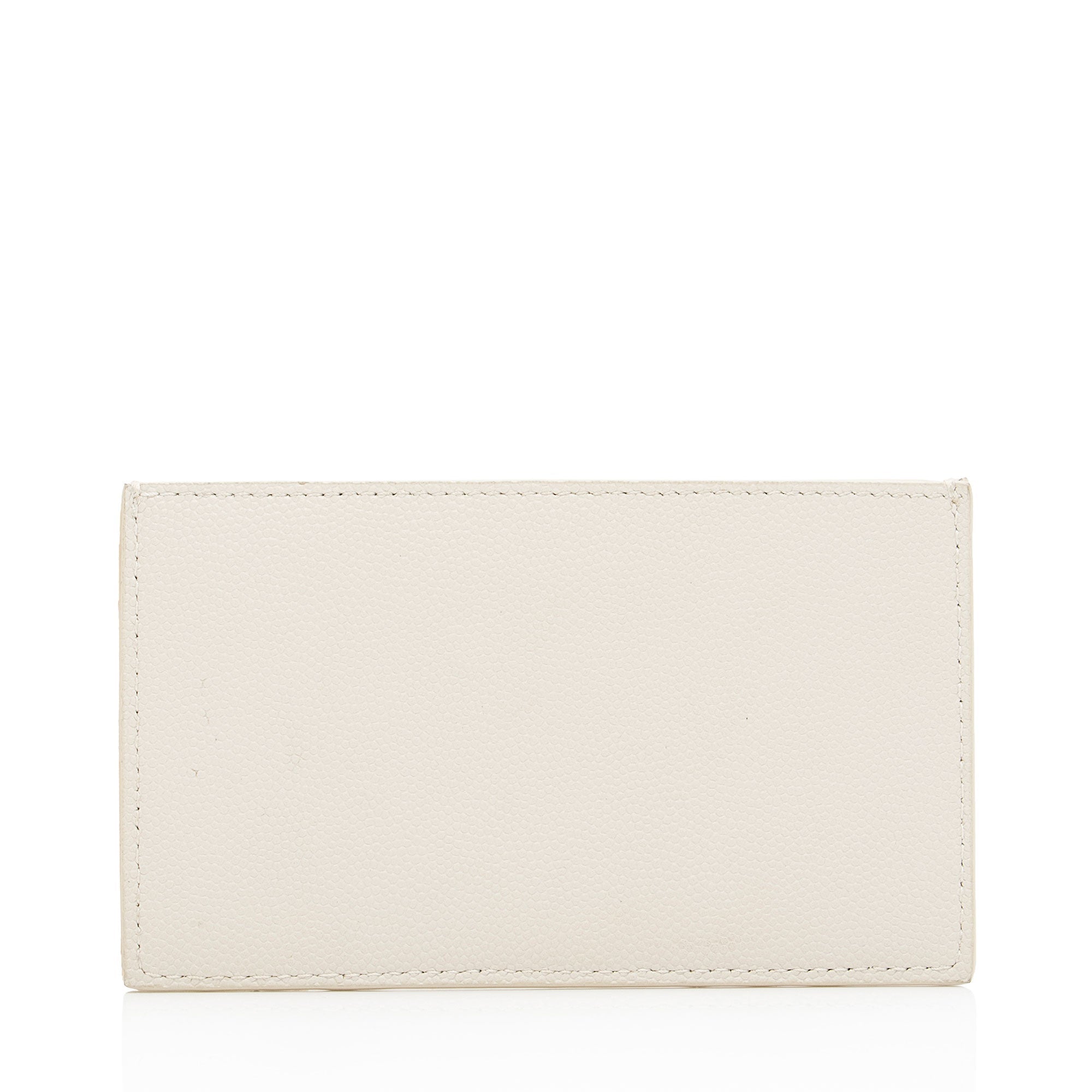 Saint Laurent Leather Card Case Insert (SHF-aXb1dr)