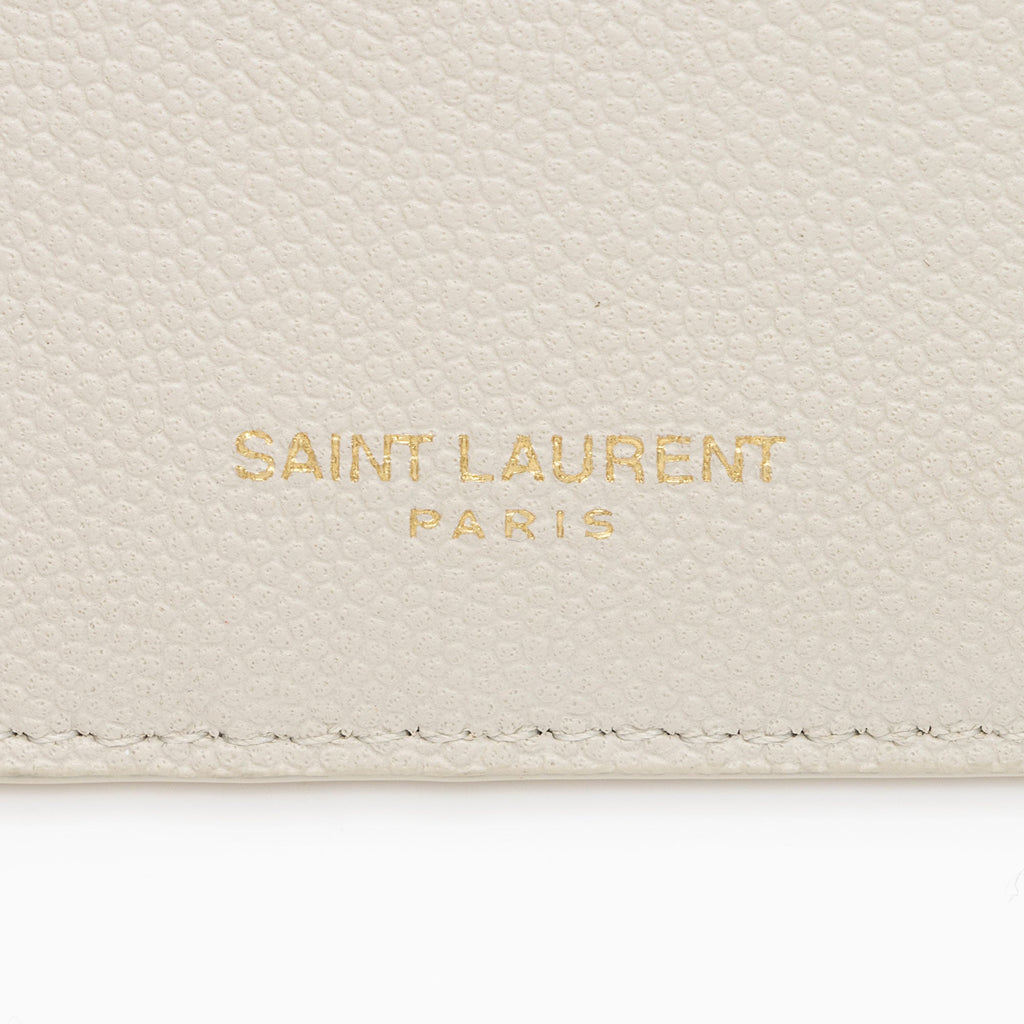 Saint Laurent Leather Card Case Insert (SHF-aXb1dr)
