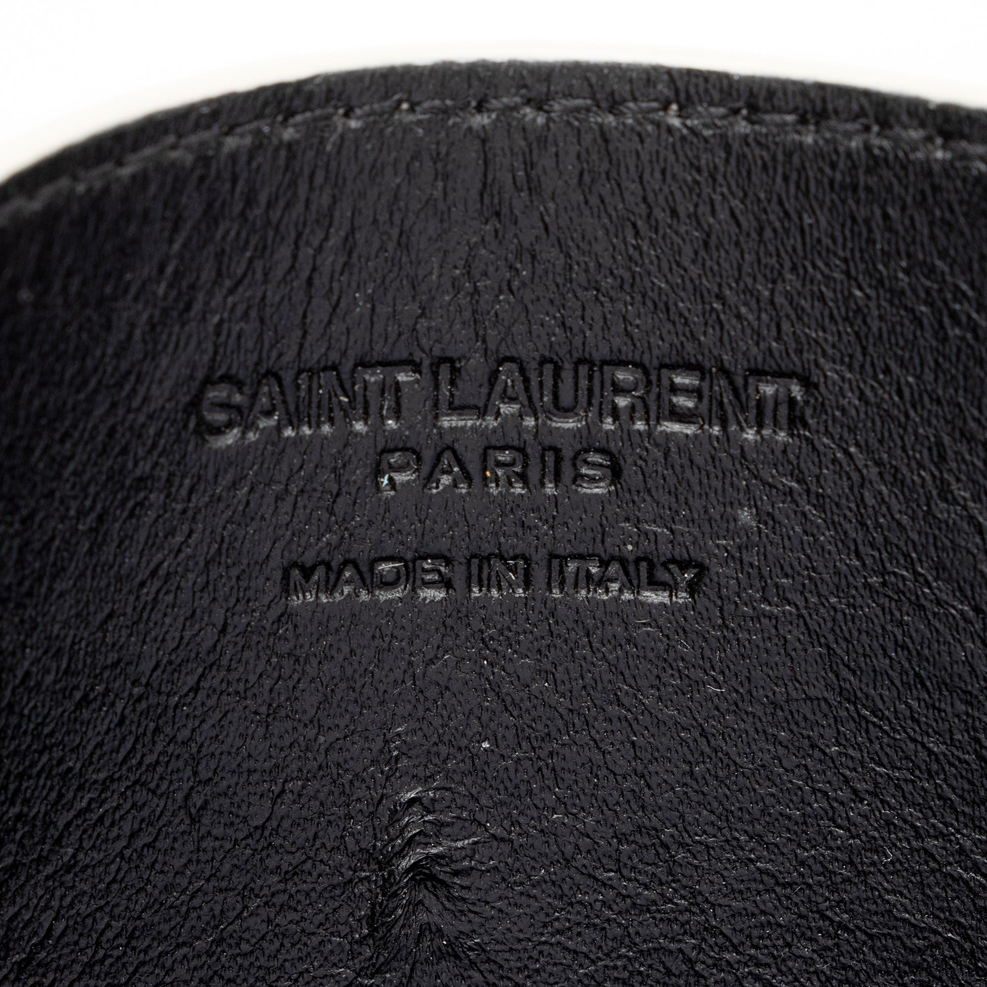 Saint Laurent Leather Card Case Insert (SHF-aXb1dr)