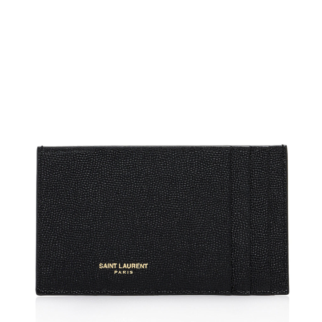 Saint Laurent Leather Card Case Insert (SHF-EI3eXn)