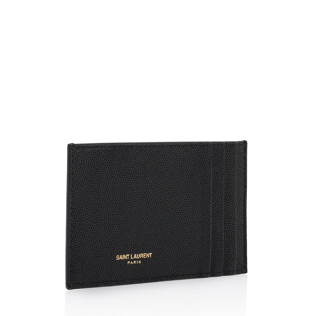 Saint Laurent Leather Card Case Insert (SHF-EI3eXn)
