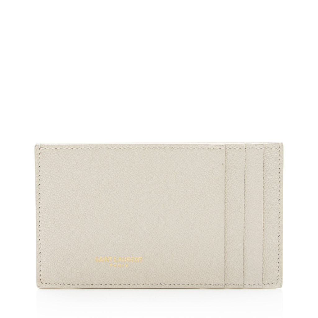 Saint Laurent Leather Card Case Insert (SHF-4Iww7S)