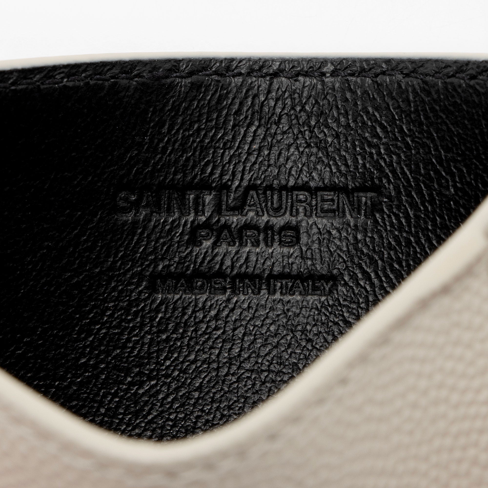 Saint Laurent Leather Card Case Insert (SHF-4Iww7S)