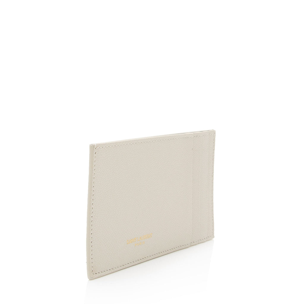 Saint Laurent Leather Card Case Insert (SHF-4Iww7S)