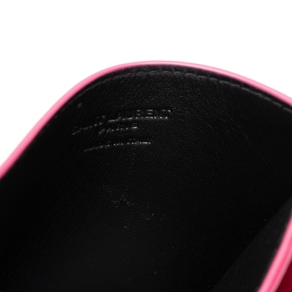 Saint Laurent Leather Card Case (SHF-GLsxeN)