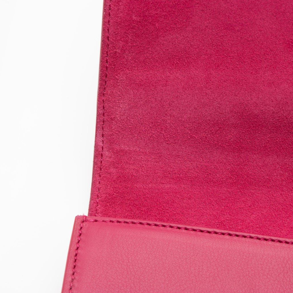 Saint Laurent Leather Chyc Clutch (SHF-SxL9j2)