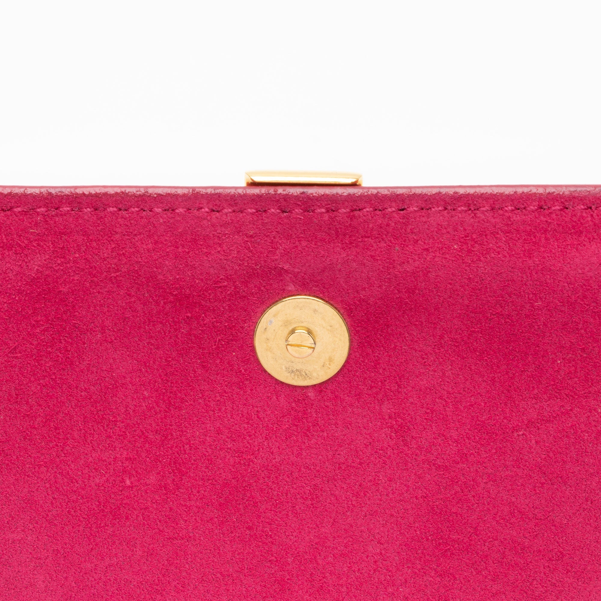 Saint Laurent Leather Chyc Clutch (SHF-SxL9j2)