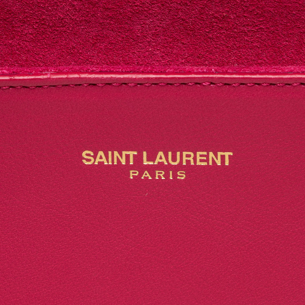 Saint Laurent Leather Chyc Clutch (SHF-SxL9j2)