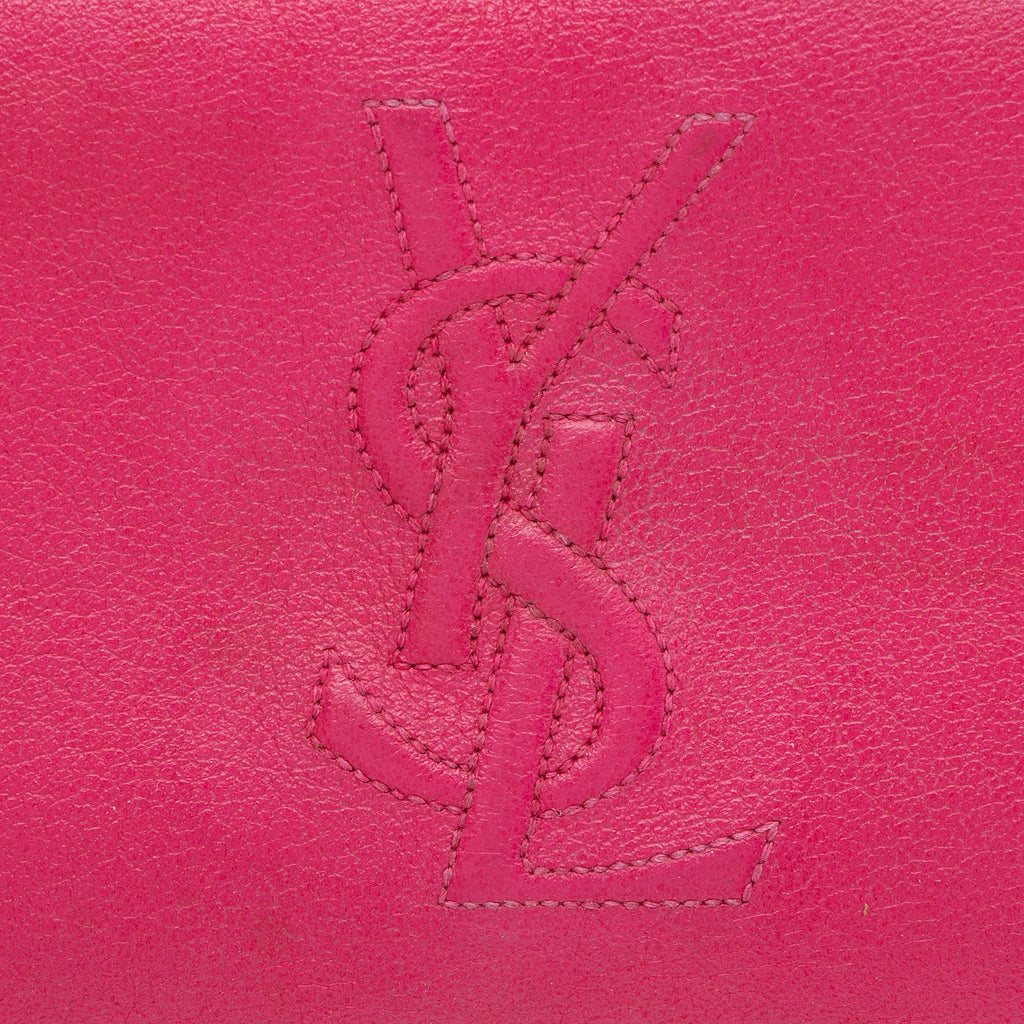 Saint Laurent Leather Monogram Belle du Jour Zip Around Wallet (SHF-agqKCo)