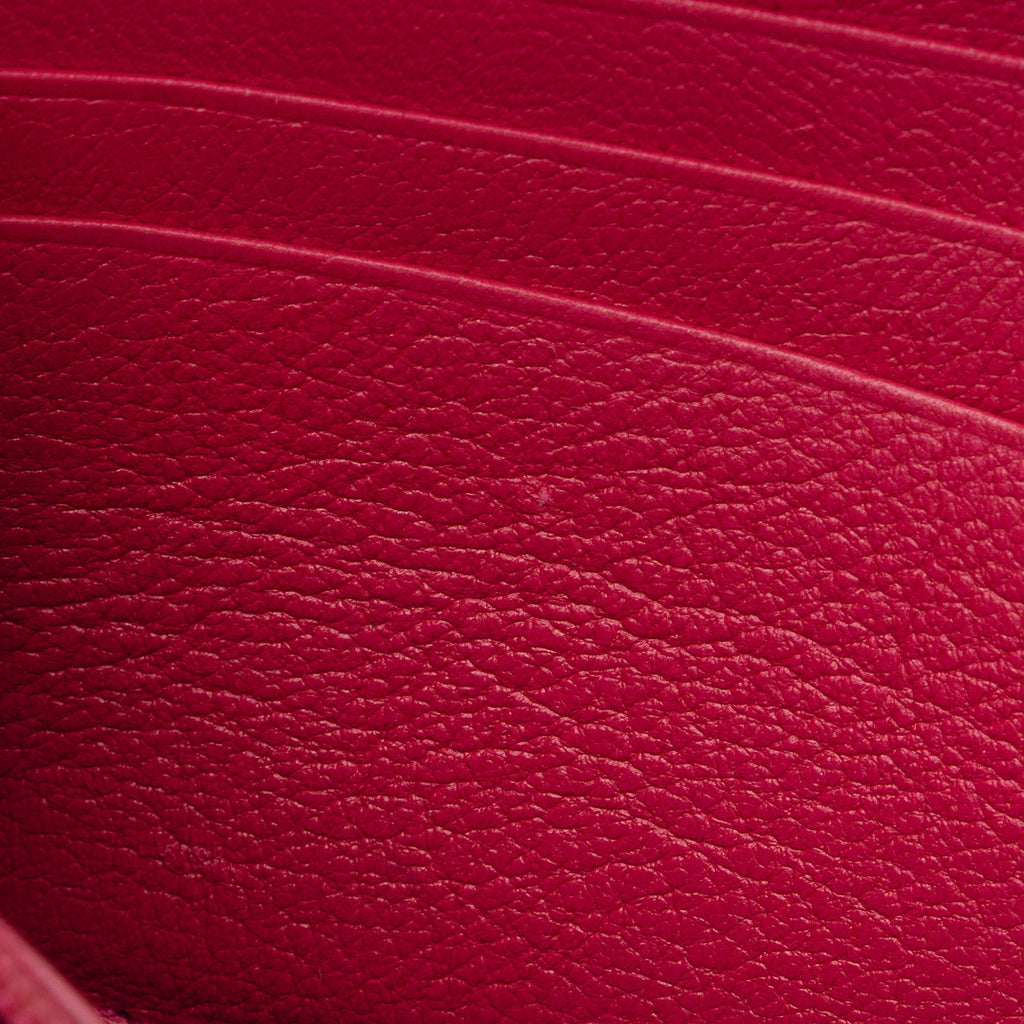 Saint Laurent Leather Monogram Belle du Jour Zip Around Wallet (SHF-agqKCo)