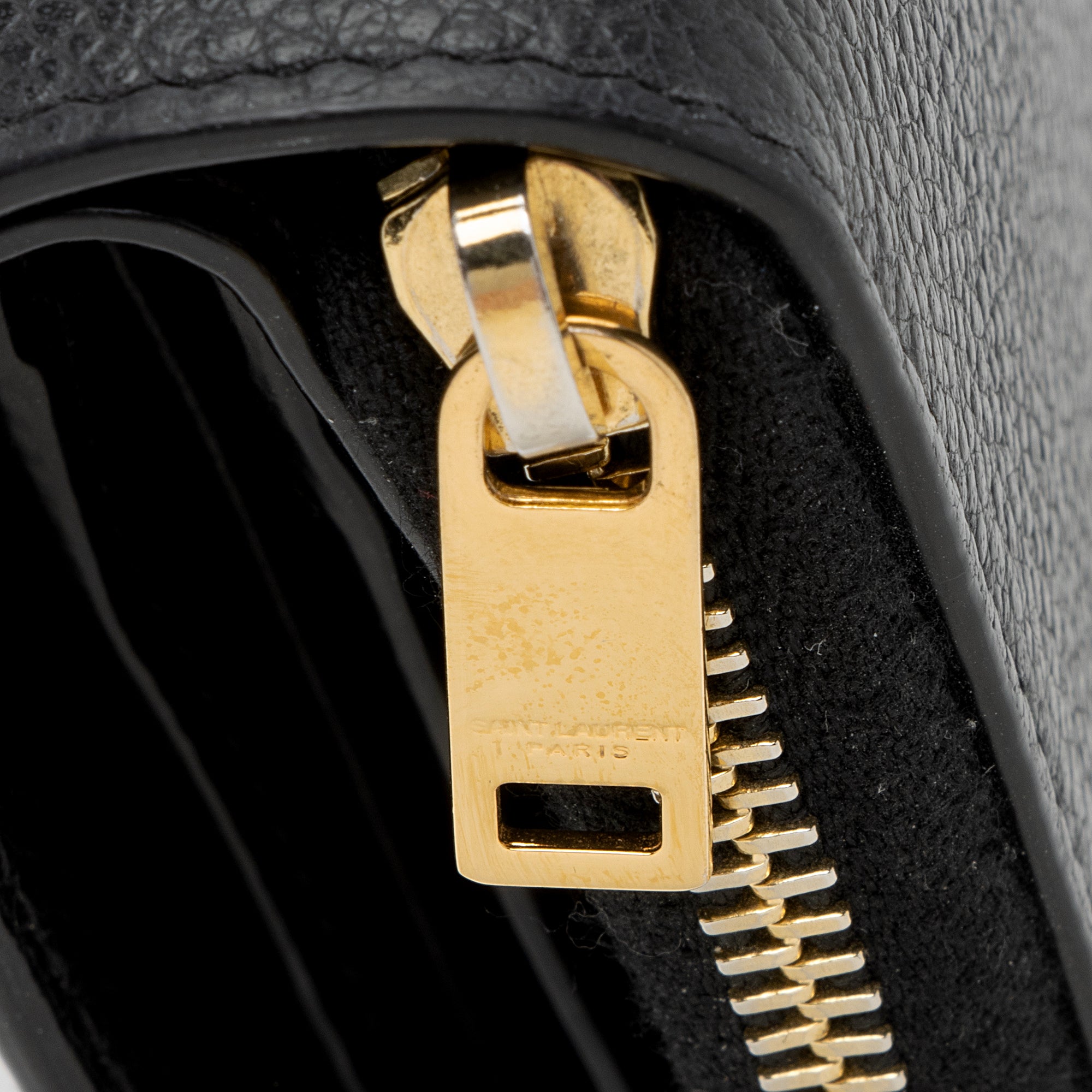 Saint Laurent Leather Monogram Compact Bi-Fold Wallet (SHF-EywM9H)