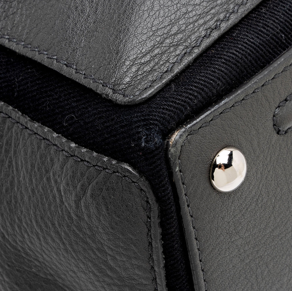 Saint Laurent Leather Muse Two Large Satchel (SHF-KW43Zr)