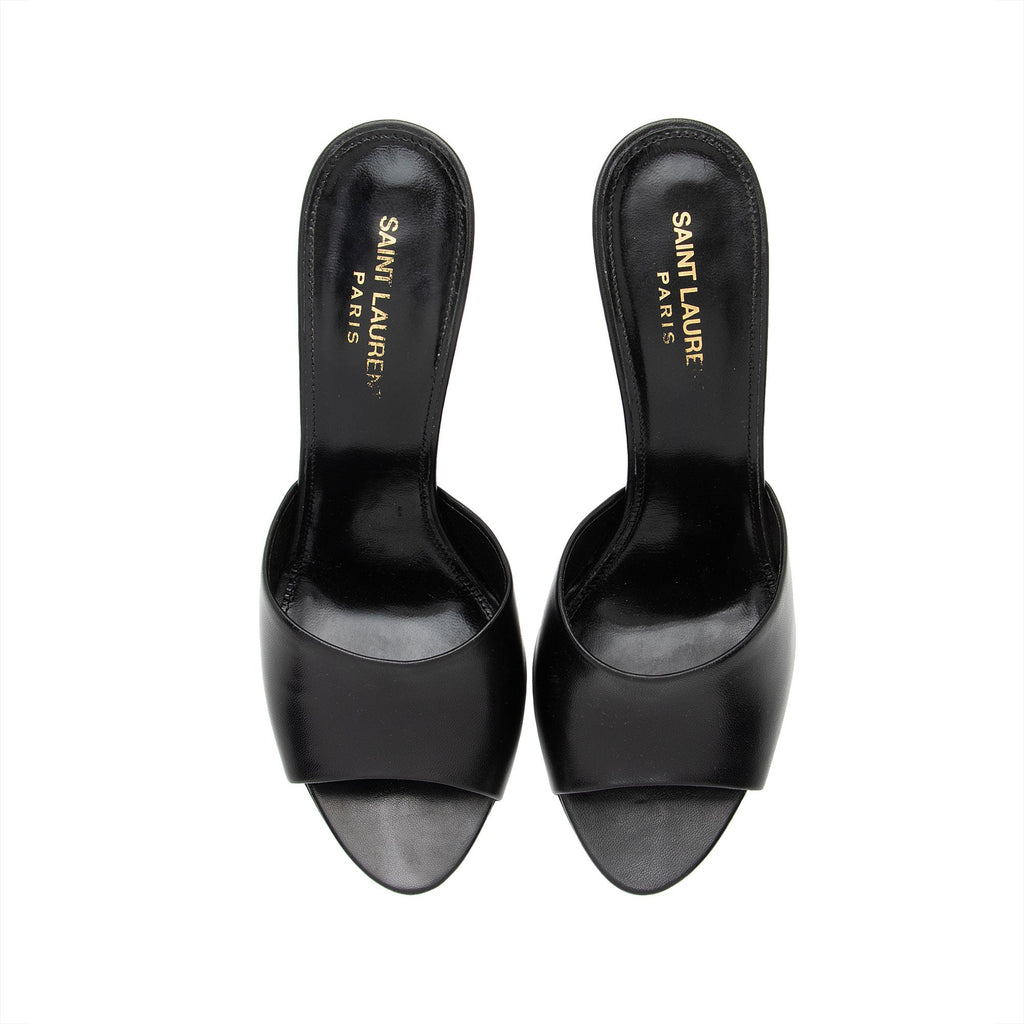 Saint Laurent Leather Open Toe Sandals - Size 8 / 38 (SHF-I4JOnp)