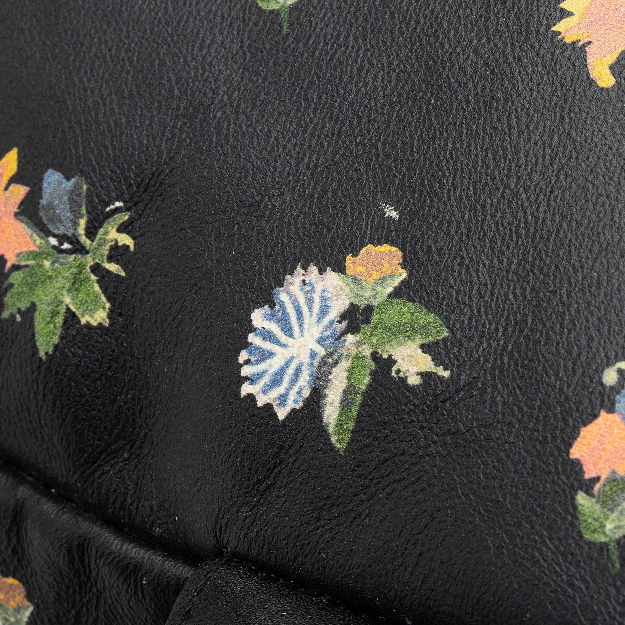 Saint Laurent Leather Prairie Floral Festival Backpack (SHF-VN9m0q)