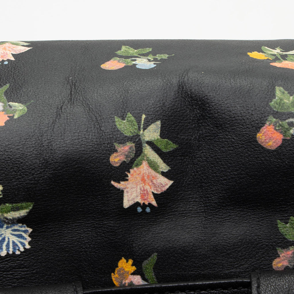 Saint Laurent Leather Prairie Floral Festival Backpack (SHF-VN9m0q)