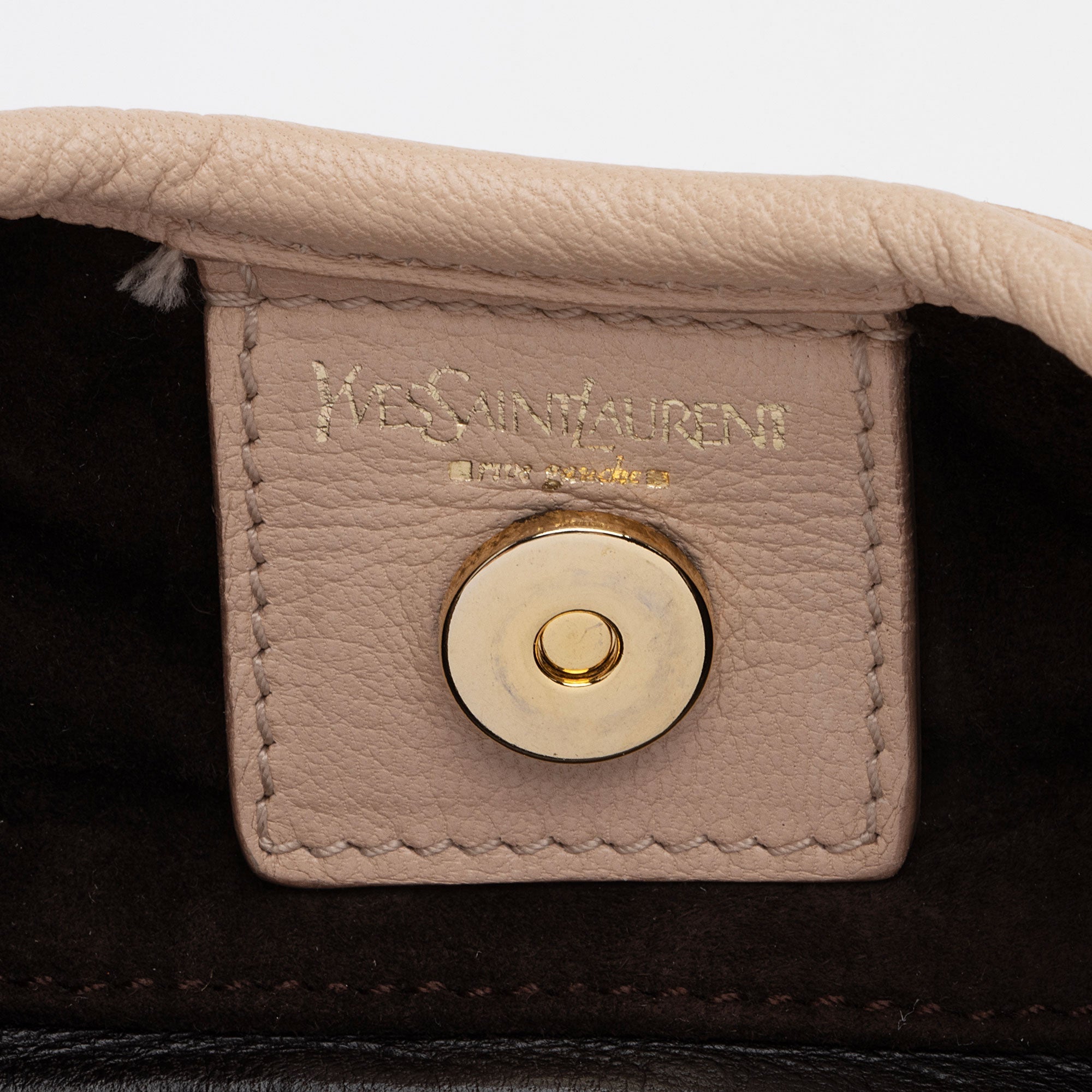 Saint Laurent Leather Ruffle St. Tropez Mombasa Hobo (SHF-fzGBZY)