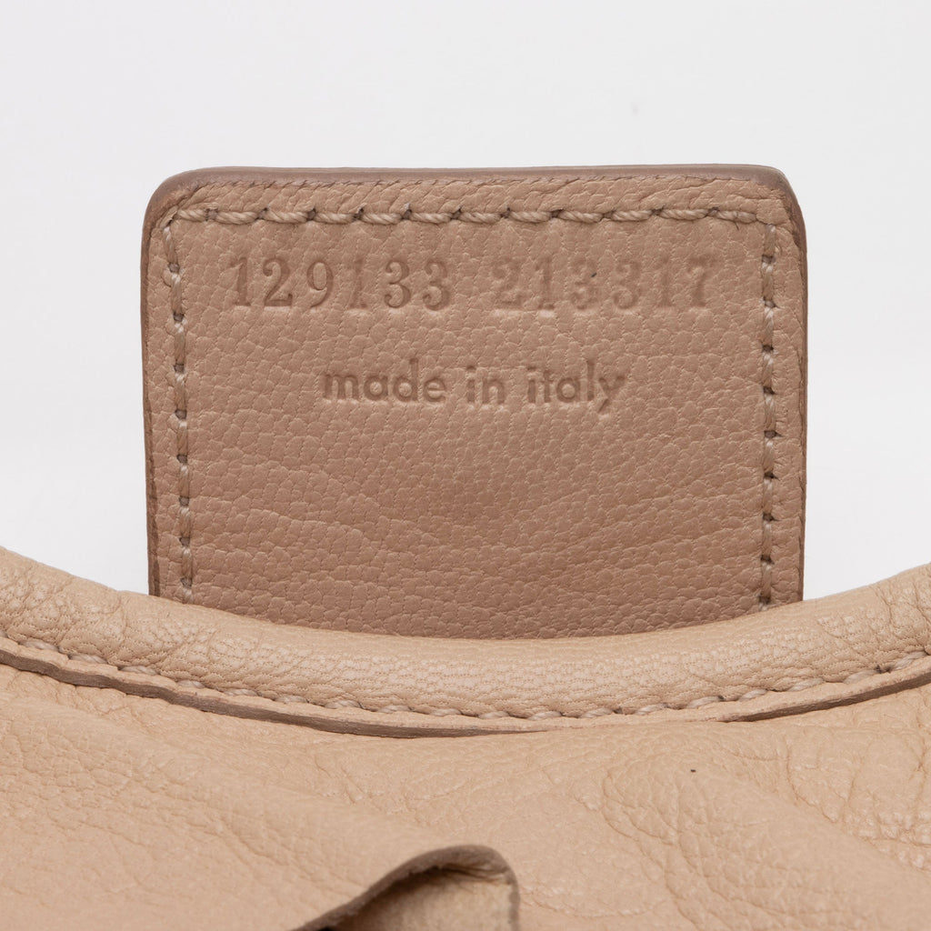 Saint Laurent Leather Ruffle St. Tropez Mombasa Hobo (SHF-fzGBZY)