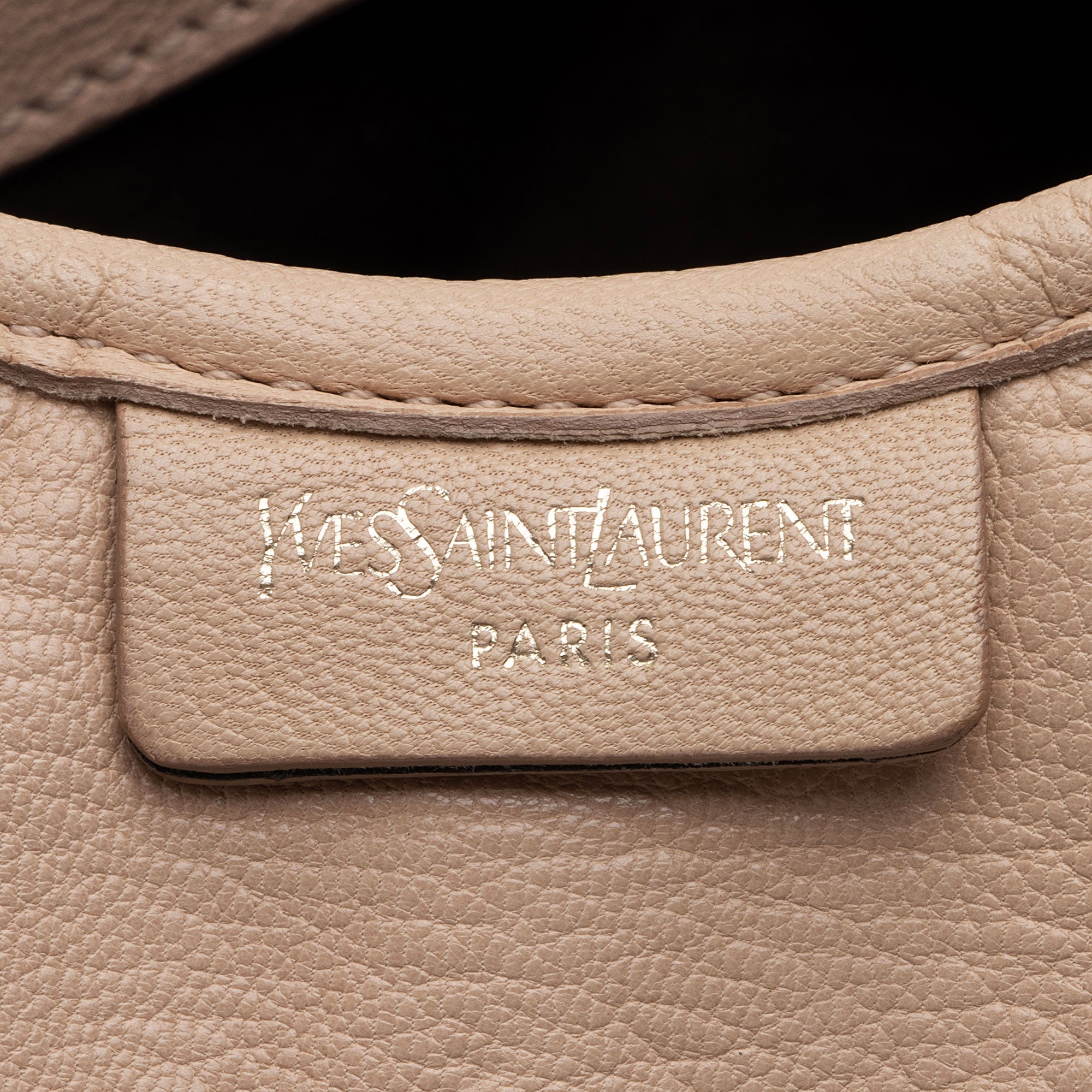 Saint Laurent Leather Ruffle St. Tropez Mombasa Hobo (SHF-fzGBZY)