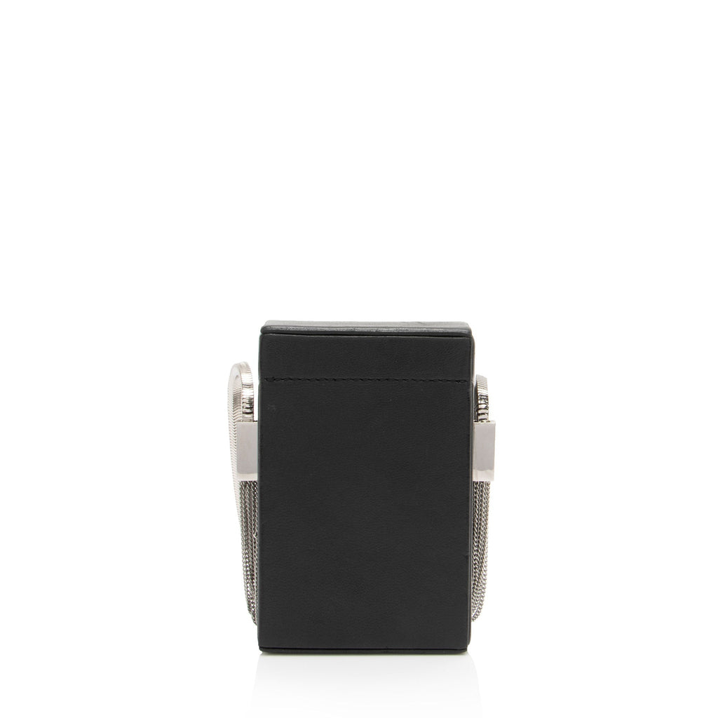 Saint Laurent Leather Smoking Box Crossbody Bag (SHF-CnxfOo)