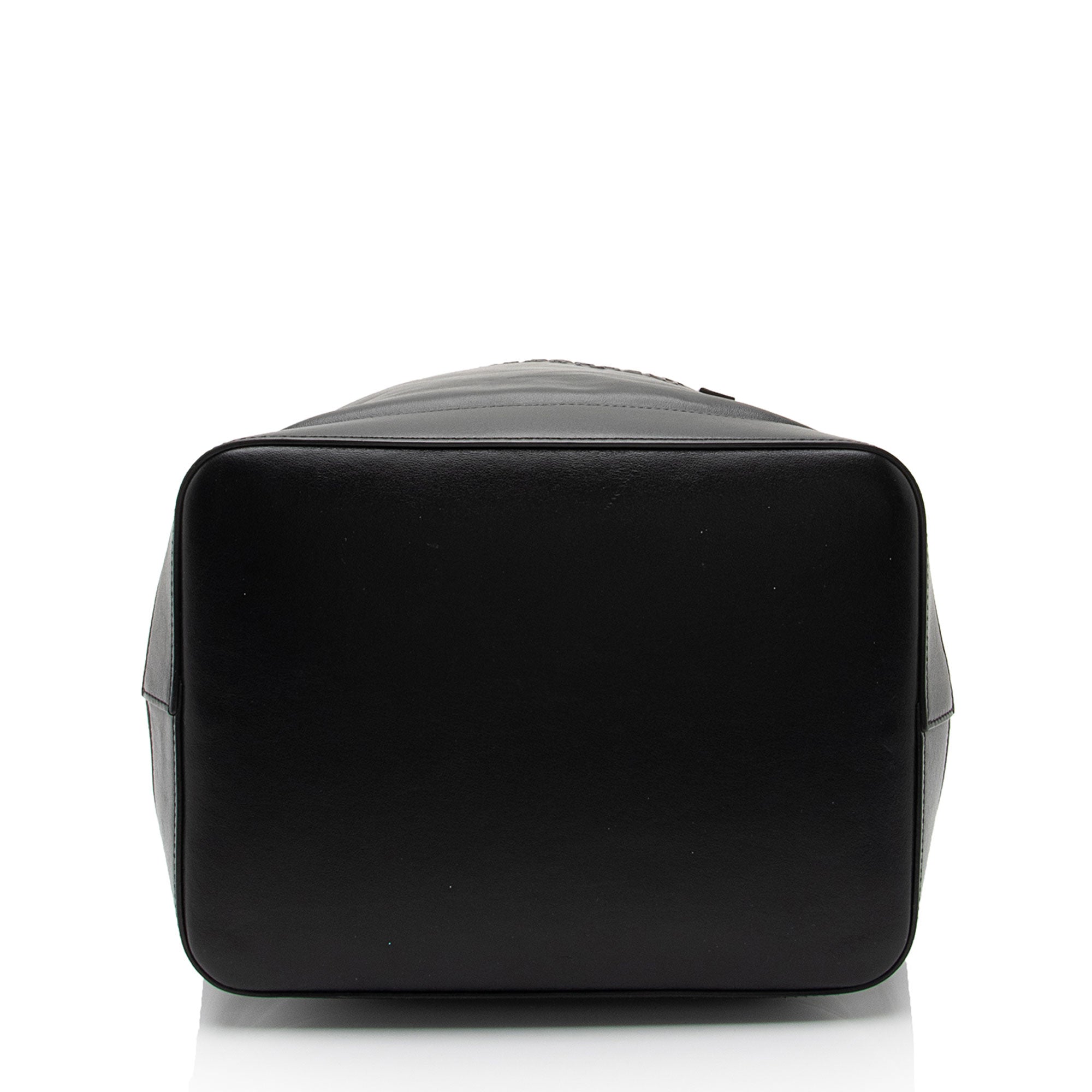 Saint Laurent Leather Teddy Large Bucket Bag (SHF-s2ALK4)