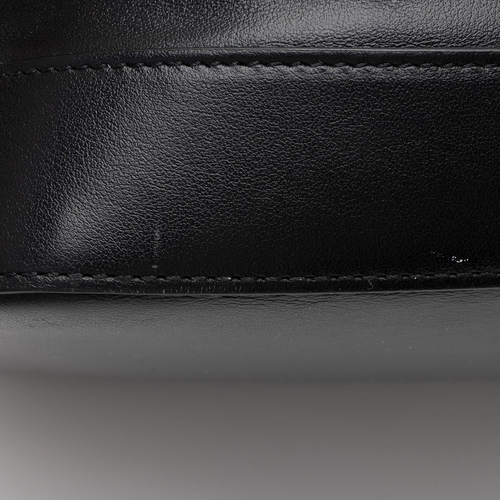 Saint Laurent Leather Teddy Large Bucket Bag (SHF-s2ALK4)
