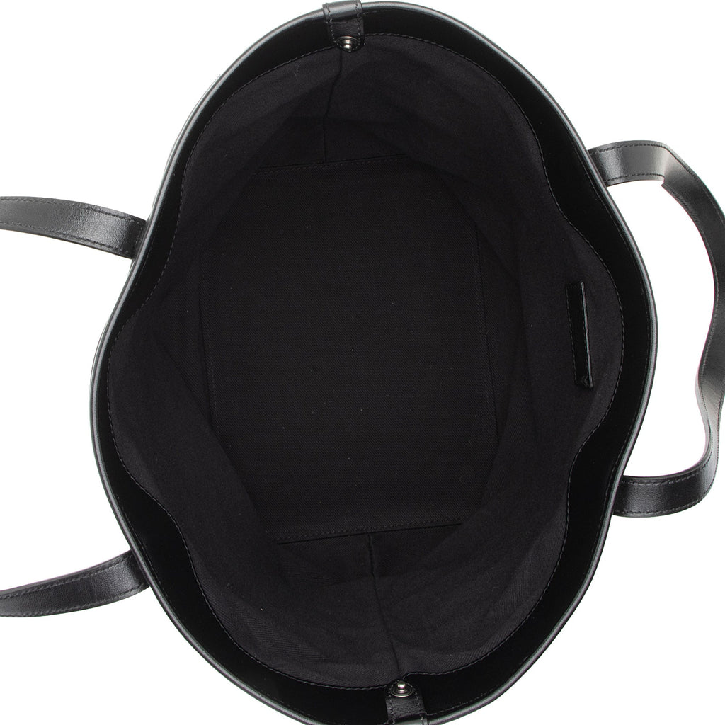 Saint Laurent Leather Teddy Large Bucket Bag (SHF-s2ALK4)