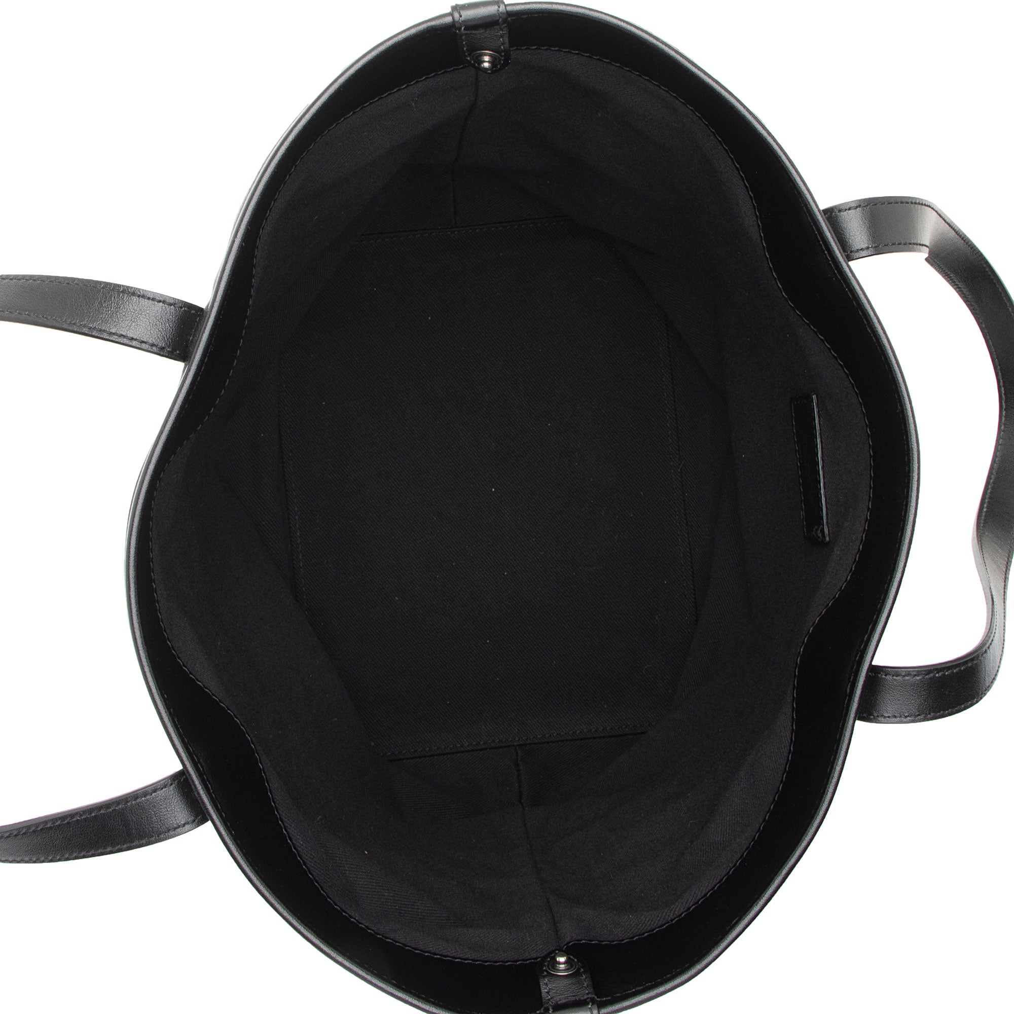 Saint Laurent Leather Teddy Large Bucket Bag (SHF-s2ALK4)