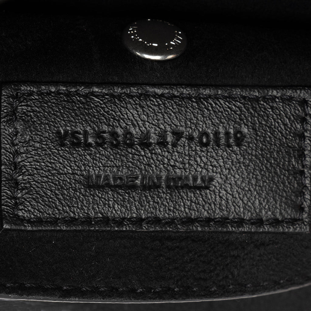 Saint Laurent Leather Teddy Small Bucket Bag (SHF-xicq3g)
