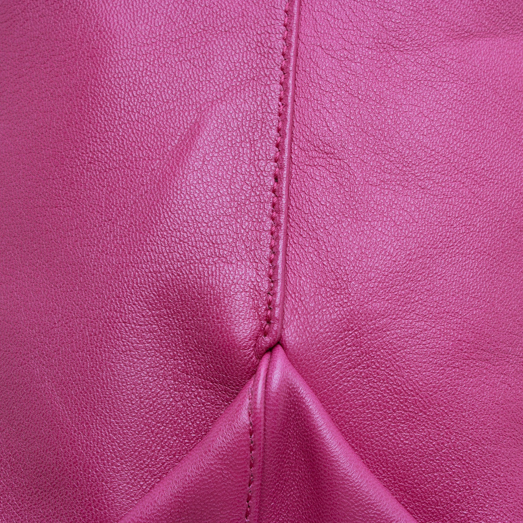 Saint Laurent Leather Teddy Small Bucket Bag (SHF-xicq3g)