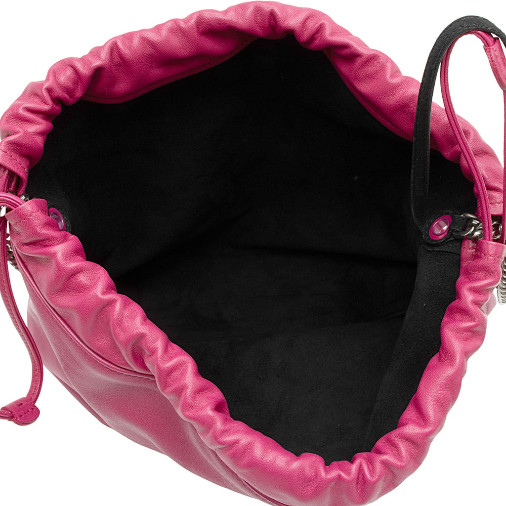 Saint Laurent Leather Teddy Small Bucket Bag (SHF-xicq3g)